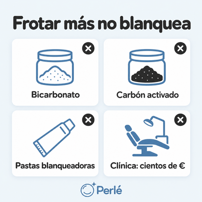 Frotar más no blanquea